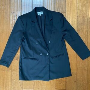 Steve Madden oversize double-breasted black blazer / medium